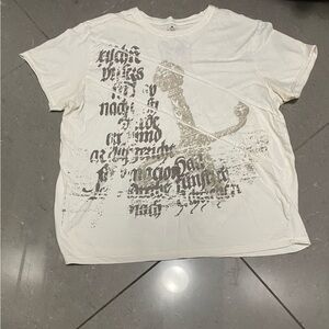 Affliction style y2k aop shirt